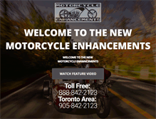 Tablet Screenshot of motorcycleenhancements.com